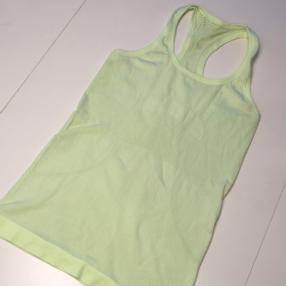 lululemon athletica Light Green Tank Top